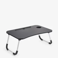 Stoliki Kawowe|inny Stolik pod laptop składany czarno-biały 40x60x26 cm