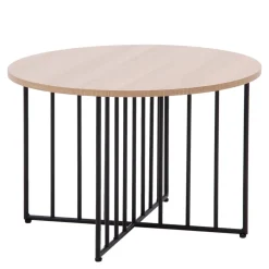 Stolik z okrągłym blatem DUETTO sonoma