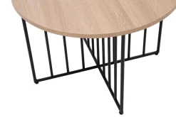 Stolik z okrągłym blatem DUETTO sonoma