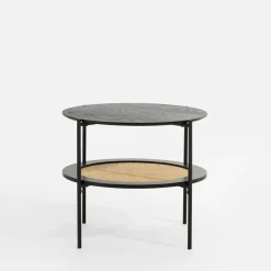 inny Stolik z rattanem okrągły HOMEKT