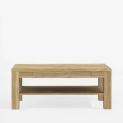 Stoliki Kawowe|FORTE Stolik z szufladą w kolorze drewna