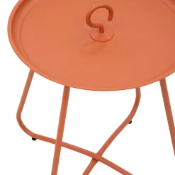 Stolik z uchwytem czerwony PEONY