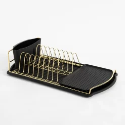 inny Suszarka do naczyń czarno-złota 47,5x26,5x11 cm