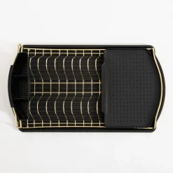 inny Suszarka do naczyń czarno-złota 47,5x26,5x11 cm