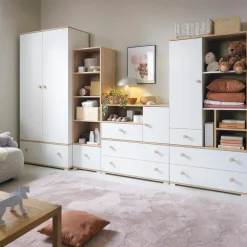 Szafy|Szafy Uchylne|inny Szafa biała z szufladą ZOYA