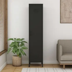 inny Szafa 1-drzwiowa grafitowo-czarna SOLANS