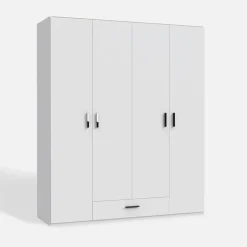 Dzieci FORTE Szafa 4-drzwiowa TRAWEN