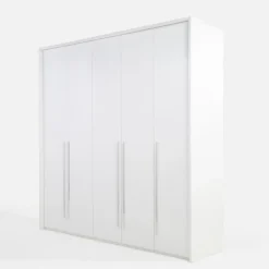 Szafy Uchylne|inny Szafa 5-drzwiowa z listwą okalającą PIANO biała wysoki połysk