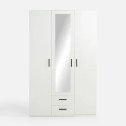 Dzieci FORTE Szafa 3-drzwiowa z lustrem TRAWEN