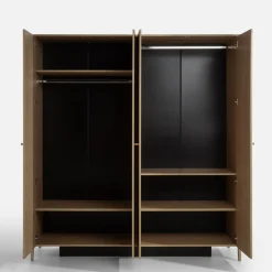 Szafy Z Lustrem|Szafy Uchylne|LENART Szafa 4-drzwiowa z lustrem SNUGLY