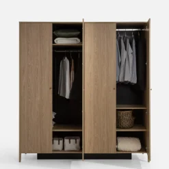 Szafy Z Lustrem|Szafy Uchylne|LENART Szafa 4-drzwiowa z lustrem SNUGLY