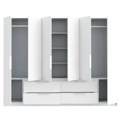 Szafa duża biała z połyskiem LUANO