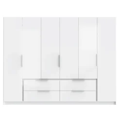 Szafa duża biała z połyskiem LUANO