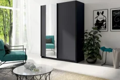 Szafa grafitowa z lustrem GOZO