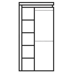 Furni Home Szafa IRMA IM9 z oświetleniem