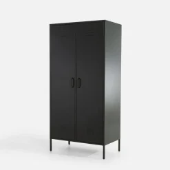 Dzieci inny Szafa metalowa grafitowo-czarna BOHOND