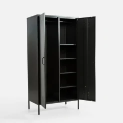 Dzieci inny Szafa metalowa grafitowo-czarna BOHOND