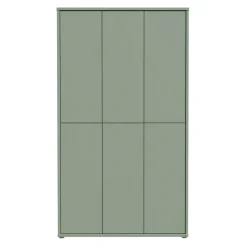 FORTE Szafa na buty 6-drzwiowa ALICE SPRINGS zielona