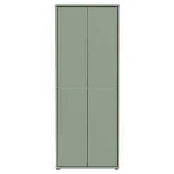 Szafy Uchylne|FORTE Szafa na buty 4-drzwiowa ALICE SPRINGS zielona