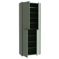 Szafy Uchylne|FORTE Szafa na buty 4-drzwiowa ALICE SPRINGS zielona