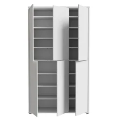 FORTE Szafa na buty 6-drzwiowa ALICE SPRINGS szara