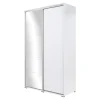 Szafy Z Lustrem|Szafy Przesuwne| Szafa przesuwna biała ONTARIO 150 cm