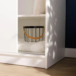 Szafy Przesuwne| Szafa przesuwna biała SURREY