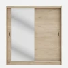 Szafy Z Lustrem|Szafy Przesuwne|inny Szafa przesuwna INES z lustrem 203 cm dąb cremona