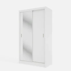 inny Szafa przesuwna INES z lustrem 120 cm biała