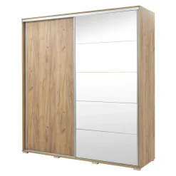 Szafy Z Lustrem|Szafy Przesuwne|inny Szafa przesuwna ONTARIO 24 dąb craft 230 cm