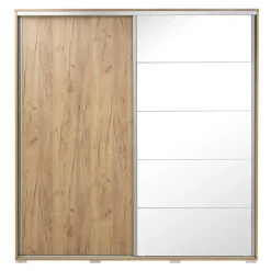 Szafy Z Lustrem|Szafy Przesuwne|inny Szafa przesuwna ONTARIO 24 dąb craft 230 cm