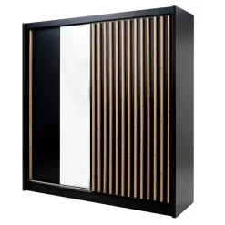 Exline Szafa przesuwna z lamelami i lustrem LAMELLO