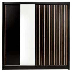 Exline Szafa przesuwna z lamelami i lustrem LAMELLO