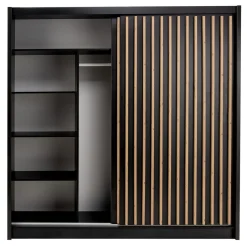 Exline Szafa przesuwna z lamelami i lustrem LAMELLO