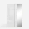 Szafy Z Lustrem|Szafy Przesuwne|FORTE Szafa przesuwna z lustrem FITIO połysk 150 cm