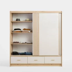 inny Szafa przesuwna z lustrem i szufladami NEVADA