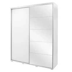 Szafy Z Lustrem|Szafy Przesuwne|inny Szafa przesuwna z lustrem ONTARIO 23 biała 200 cm