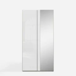 FORTE Szafa przesuwna z lustrem FITIO połysk 120 cm