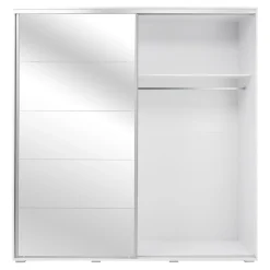 Szafa przesuwna z lustrem ONTARIO 24 biała 230 cm