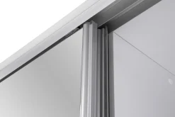 Szafa przesuwna z lustrem ONTARIO 24 biała 230 cm