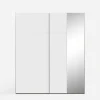 Szafy Z Lustrem|Szafy Przesuwne|FORTE Szafa przesuwna z lustrem FITIO mat 200 cm