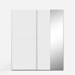 Szafy Z Lustrem|Szafy Przesuwne|FORTE Szafa przesuwna z lustrem FITIO mat 200 cm
