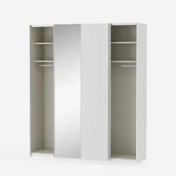 Szafy Z Lustrem|Szafy Przesuwne|FORTE Szafa przesuwna z lustrem FITIO mat 200 cm