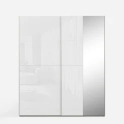 FORTE Szafa przesuwna z lustrem FITIO połysk 200 cm