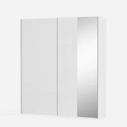 FORTE Szafa przesuwna z lustrem FITIO połysk 200 cm