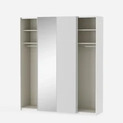 FORTE Szafa przesuwna z lustrem FITIO połysk 200 cm