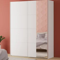 FORTE Szafa przesuwna z lustrem FITIO mat 180 cm