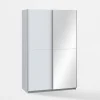 Szafy|Szafy Przesuwne|FORTE Szafa przesuwna z lustrem biała BABETTA