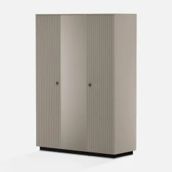 Szafy Z Lustrem|Szafy Uchylne|Esteti Szafa ryflowana do sypialni DOMINICA