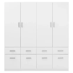 Szafy Uchylne| Szafa TALLIN 4D8S biały